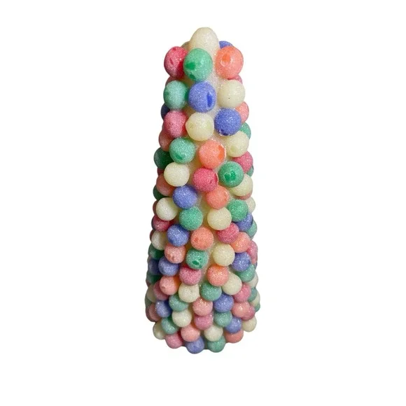 Vintage Gumdrop Candy Christmas Tree Light Up 8.75‎ Inch Colorful Tested Festive